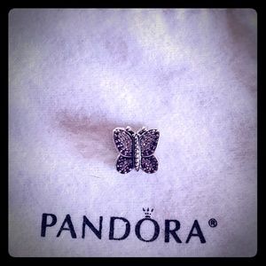 Pandora Sparkling Butterfly Charm NEW